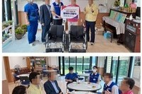 이웃사랑 나눔행사 휠체어 전달식 
